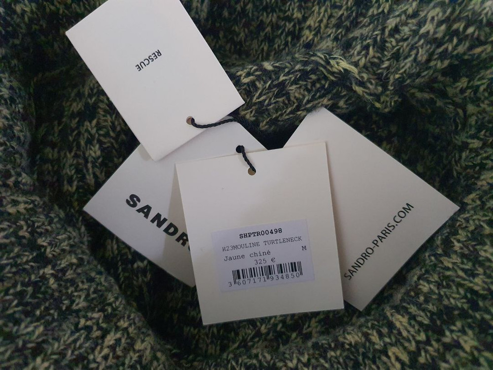 (새상품) 산드로 옴므 남성 터틀넥 스웨터--3