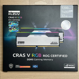 DDR5 7200 CL34 CRAS V RGB ROG 32GB 16Gx2 램 메모리