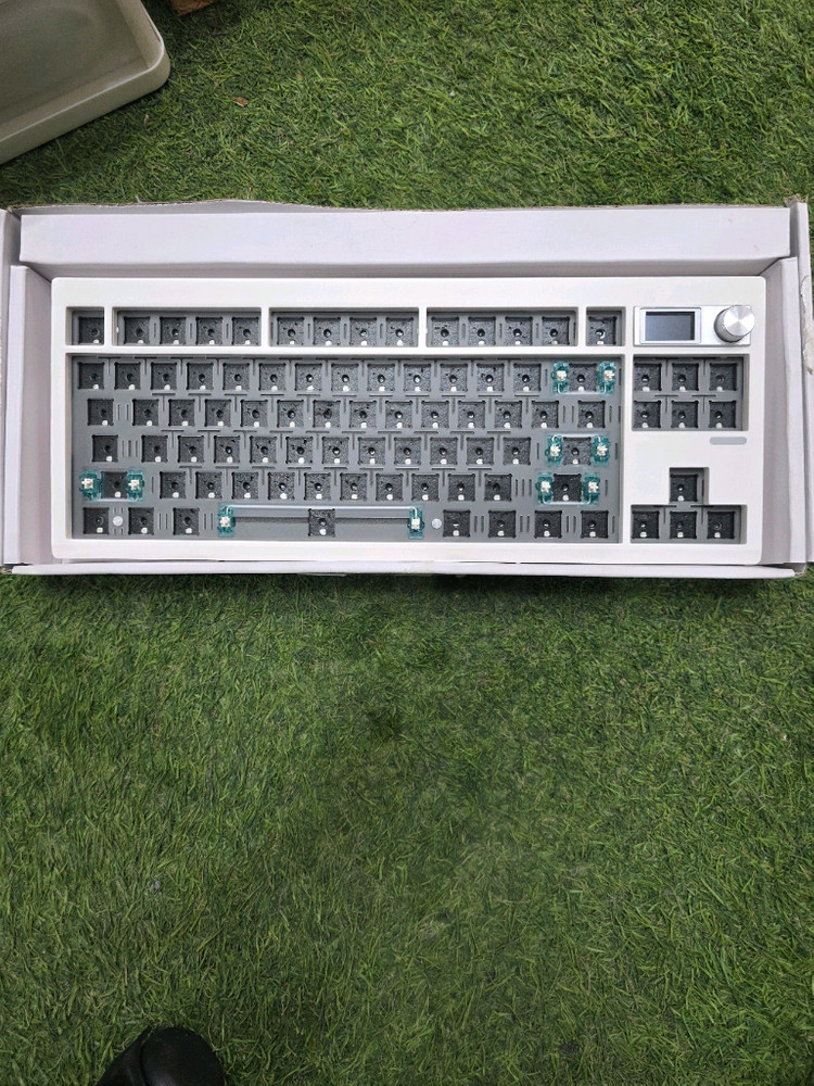 새상품 ZUOYU GMK87 기계식 키보드 키트 화이트--5