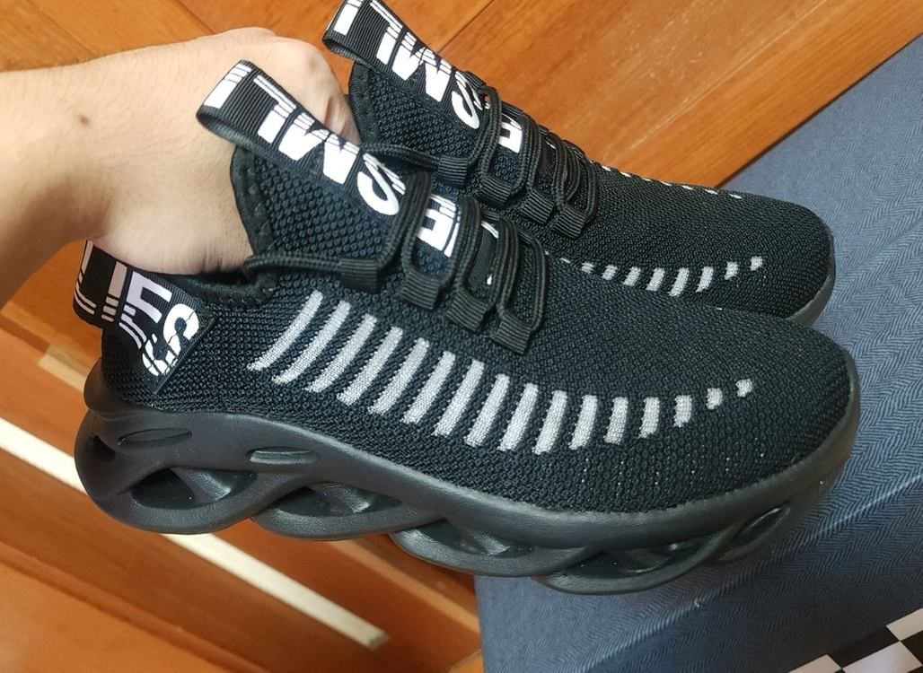 키높이 경량 255 운동화 새상품 니트 런닝화--1