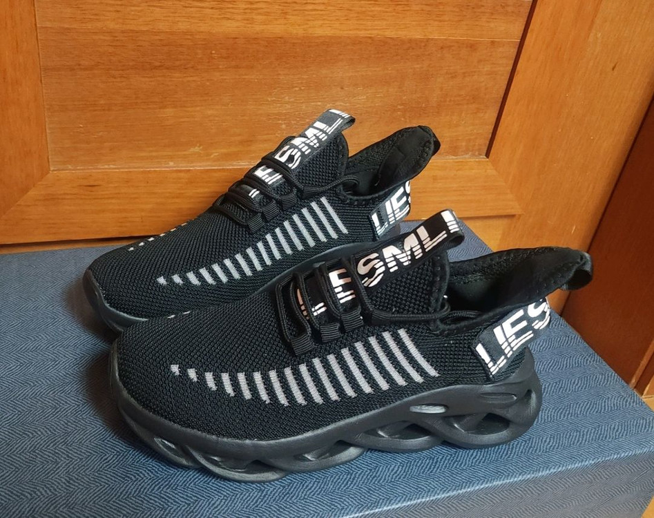 키높이 경량 255 운동화 새상품 니트 런닝화--6