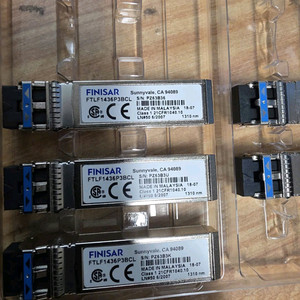 FINISAR Intel Dell SFP+ 광모듈 (19개 일괄로팝니다)