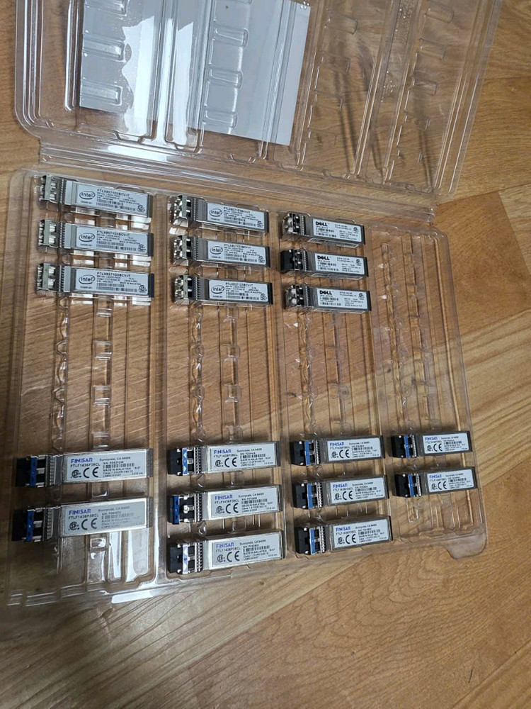 FINISAR Intel Dell SFP+ 광모듈 (19개 일괄로팝니다)--1