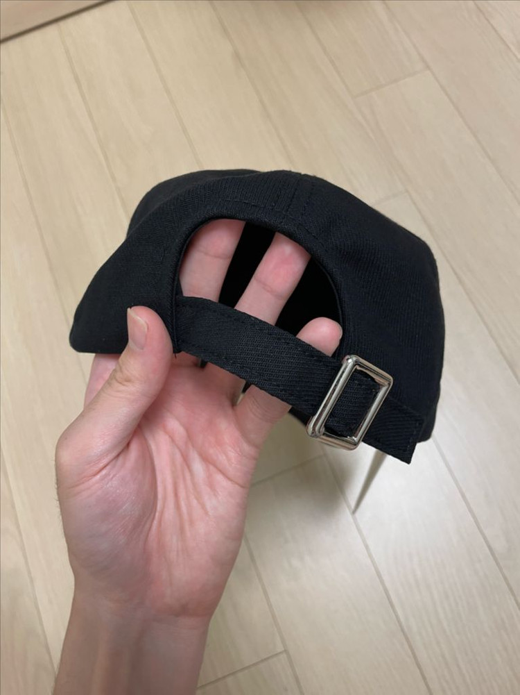 메종키츠네 폭스 로고 볼캡 모자 블랙 새제품--1