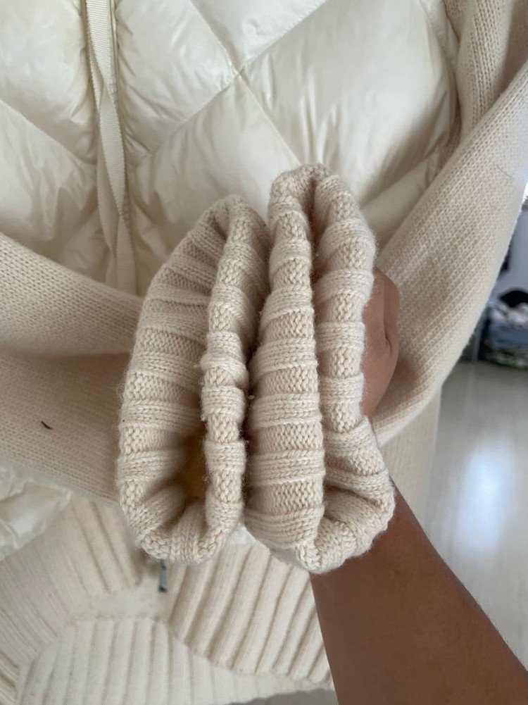 몽클레어 니트가디건패딩 xs여성사이즈--5