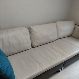 3~4인용 가죽 소파(인조가죽x)