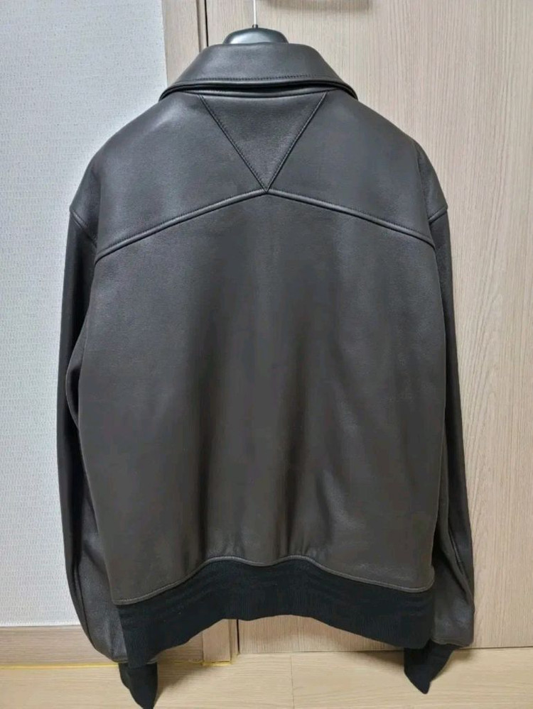 주카스페이스 보테가베네타st 트라이앵글 레더 자켓 점퍼--1