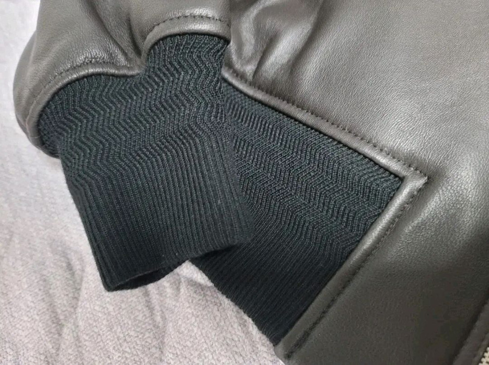 주카스페이스 보테가베네타st 트라이앵글 레더 자켓 점퍼--2