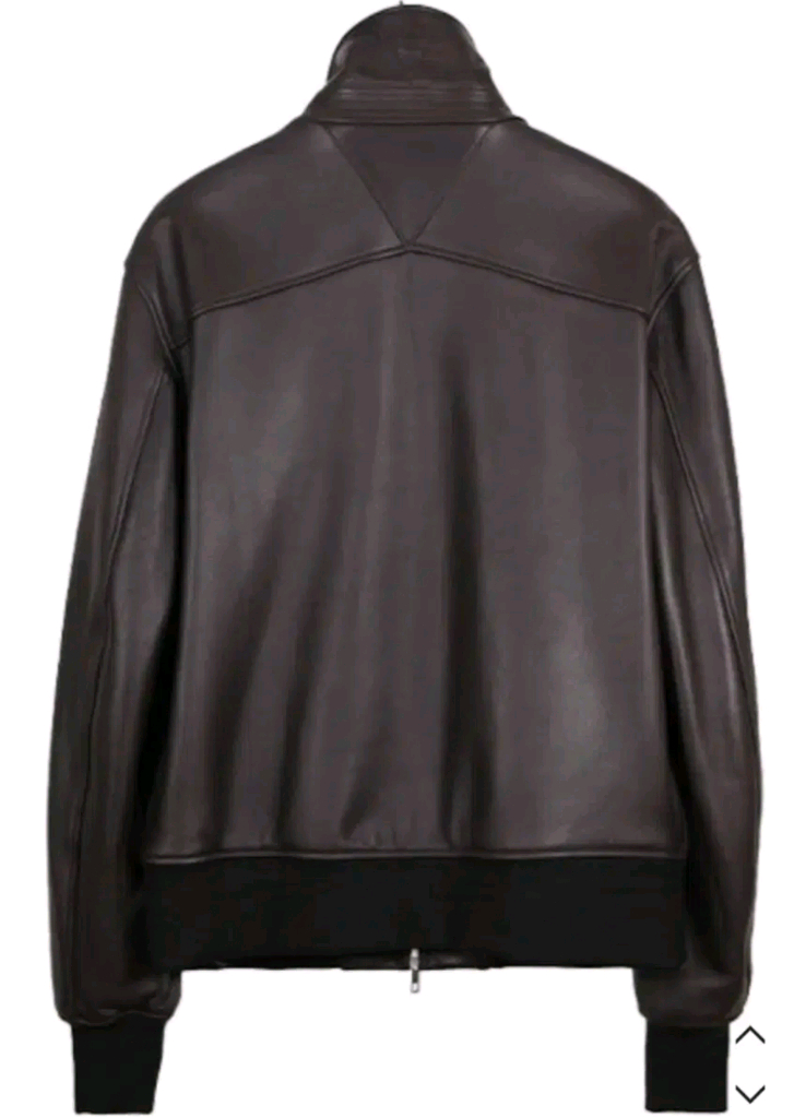 주카스페이스 보테가베네타st 트라이앵글 레더 자켓 점퍼--5