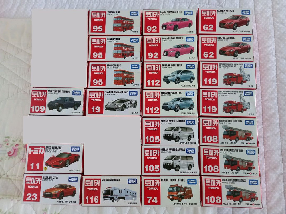 단종된 토미카 팝니다. 희귀미니카자동차핫휠타카라토미어린이장난감 이미지