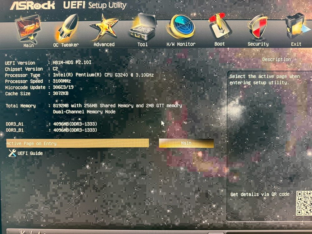 인텔 펜티엄 G3240 + 애즈락 H81M-HDS + 삼성 DDR3 12800U 8G 저전력 사무용 미니 PC 이미지