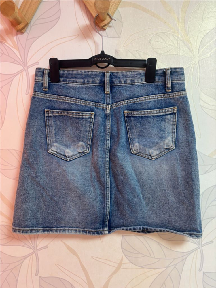 연청 데님 스커트 L--1