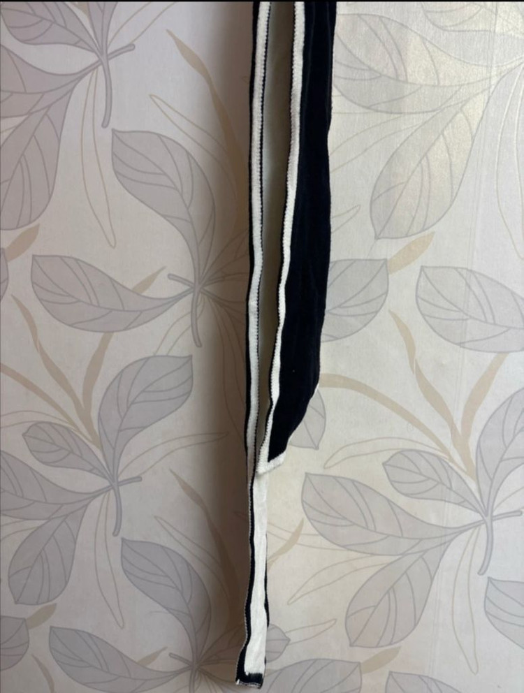 ELLE 엘르 블랙&화이트 니트 스카프--3