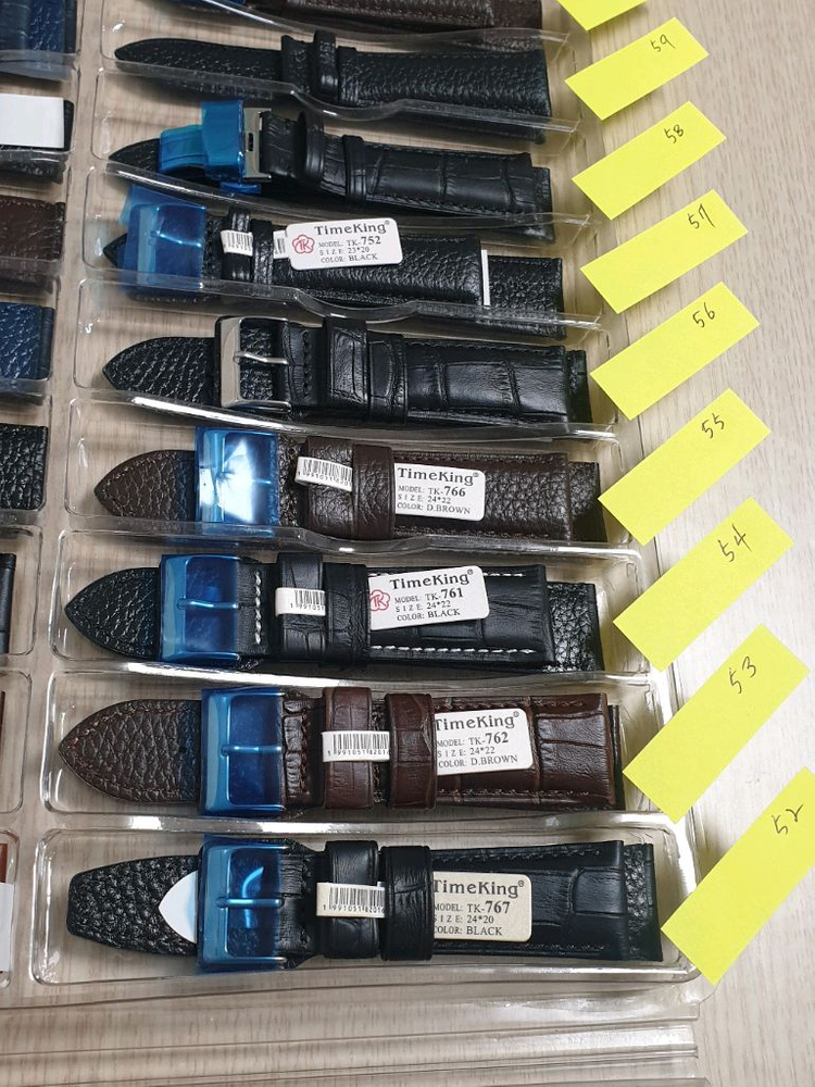 타임킹 가죽밴드 시계줄 스트랩 각종 시계 티쏘 해밀턴 오리스 세이코 태그호이어 오메가 빈티지 스마트워치 호환--4