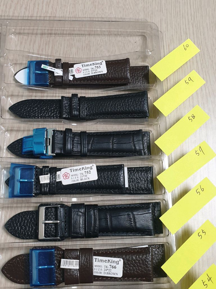 타임킹 가죽밴드 시계줄 스트랩 각종 시계 티쏘 해밀턴 오리스 세이코 태그호이어 오메가 빈티지 스마트워치 호환--5