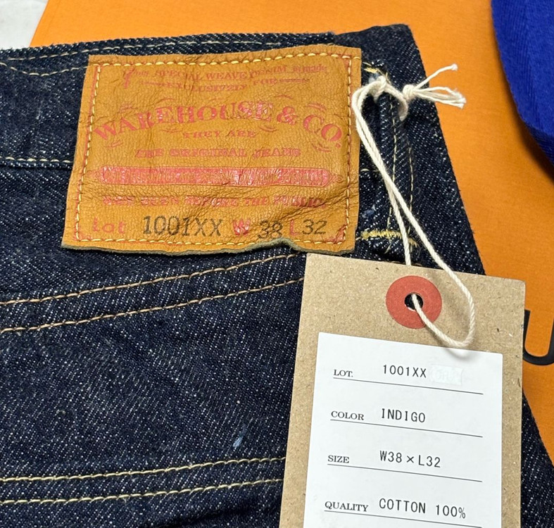 새상품 웨어하우스 lot1001xx 38/32 원워시 이미지