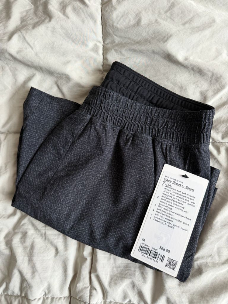 룰루레몬 페이스 브레이커 라이너리스 5인치 m 새상품 판매합니다.--4