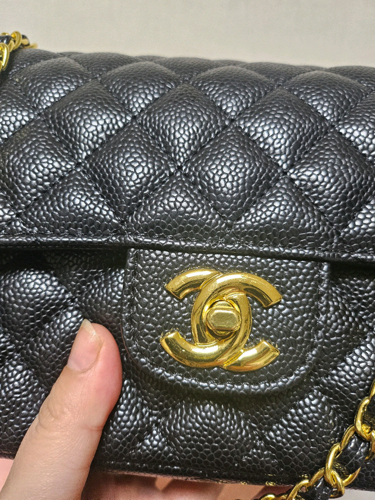 샤넬 클래식 캐비어--3