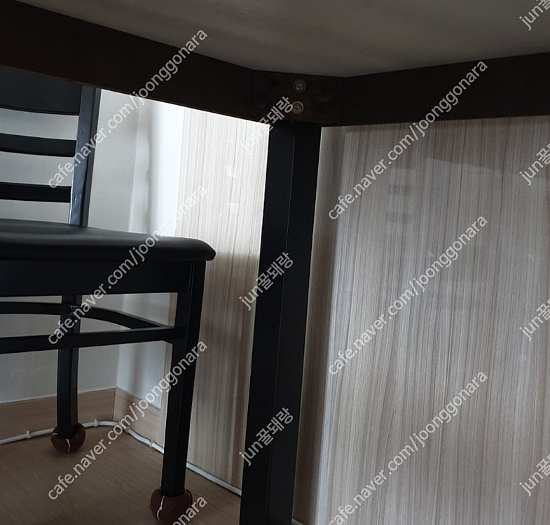 4인용 식탁 테이블 4인용 동서가구 모던 하이그로시 식탁 의자세트 이미지