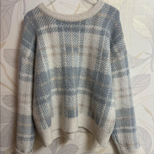 쇼프트제이 체크 니트 스웨터