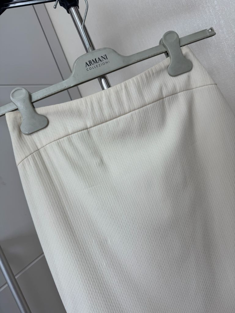 [새것]아르마니 콜레지오니 아이보리 인어라인 스커트38--2