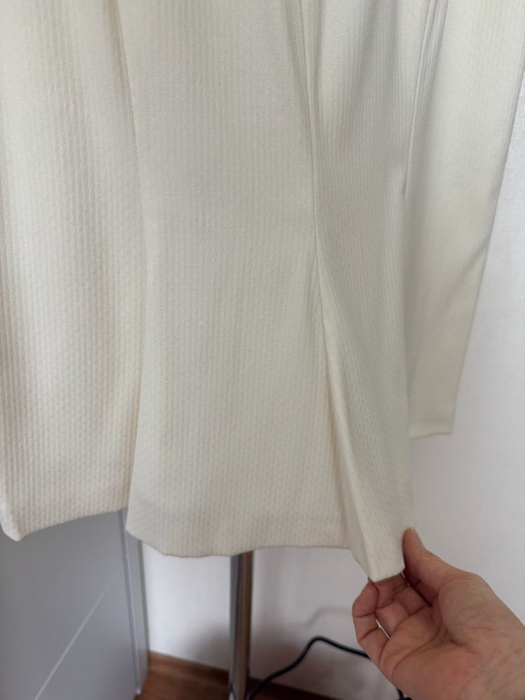 [새것]아르마니 콜레지오니 아이보리 인어라인 스커트38--3