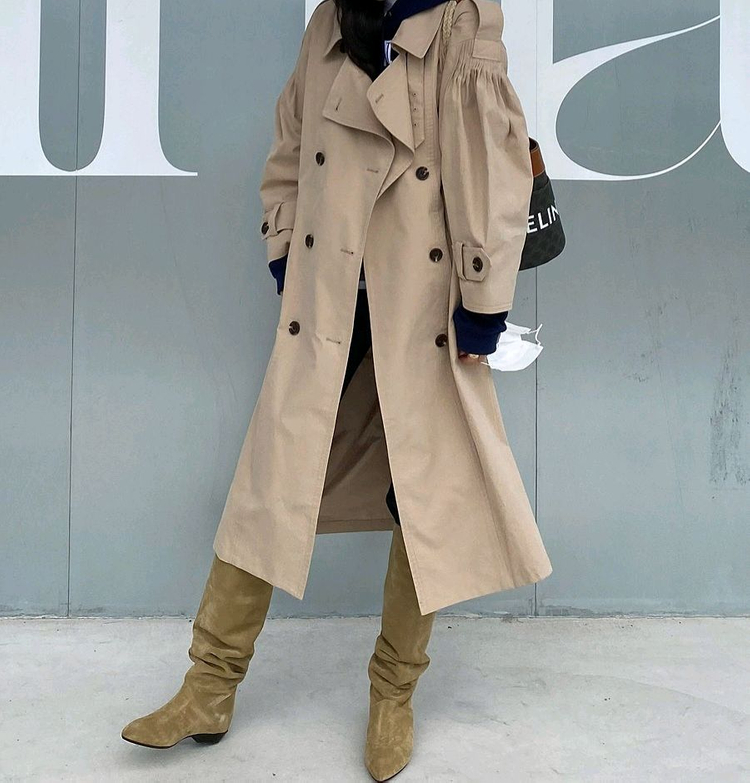 고걸 자체제작 트렌치 코트--2