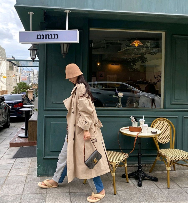 고걸 자체제작 트렌치 코트--3