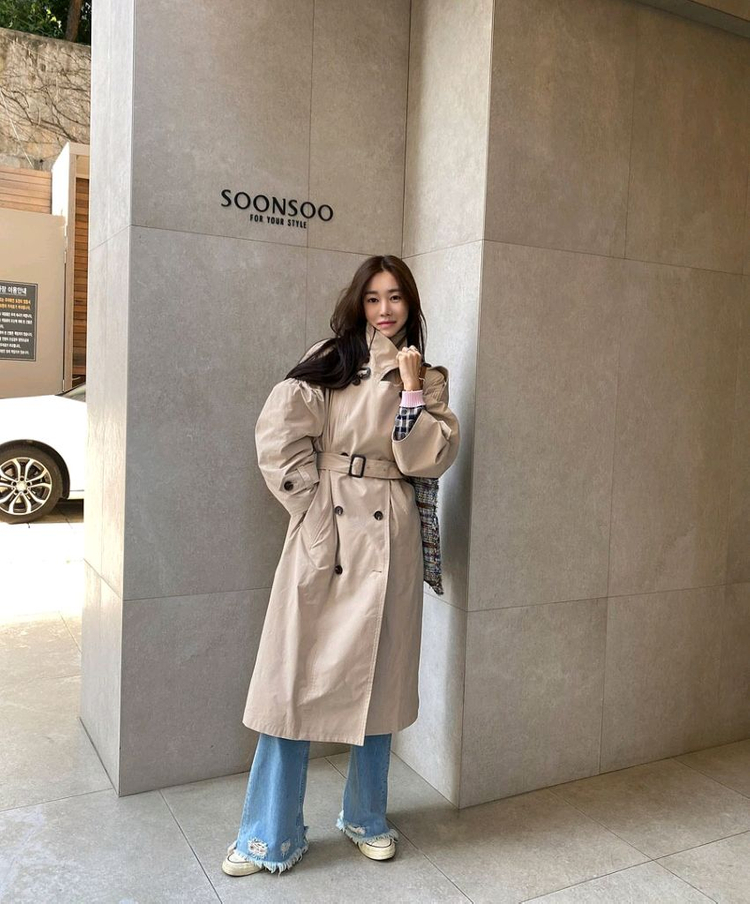 고걸 자체제작 트렌치 코트--4