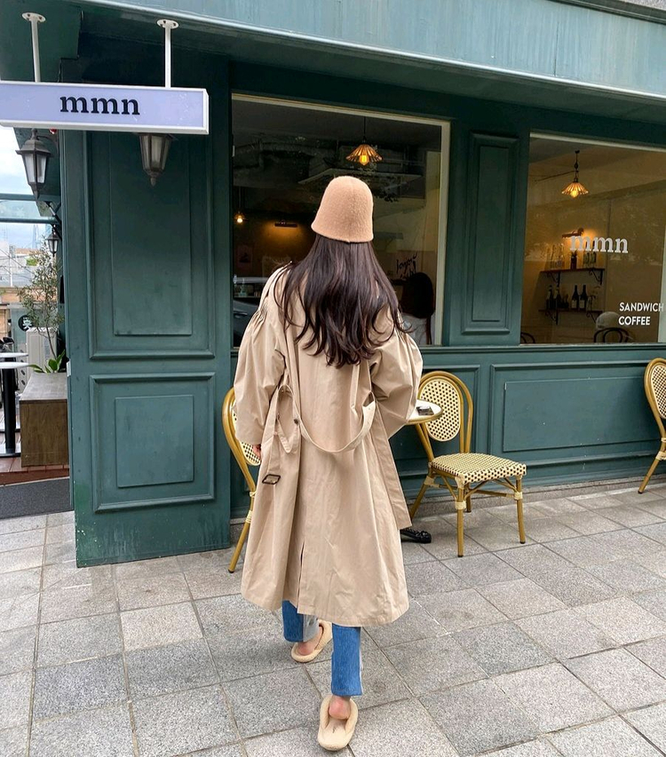 고걸 자체제작 트렌치 코트--5