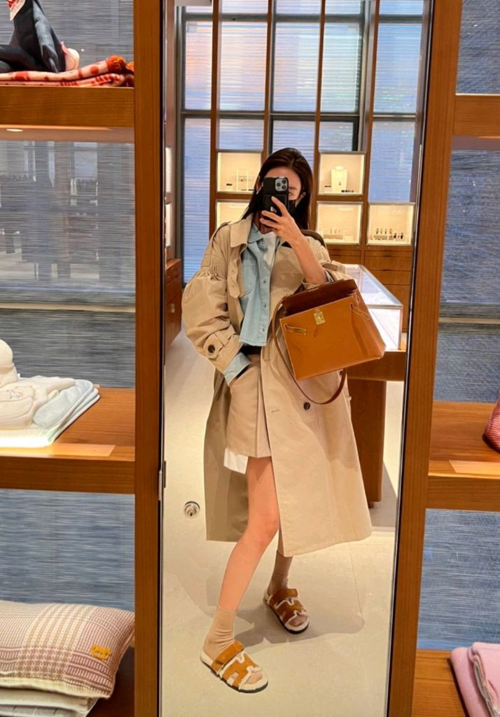 고걸 자체제작 트렌치 코트--9