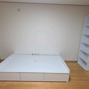 싱글침대프레임+6단책장