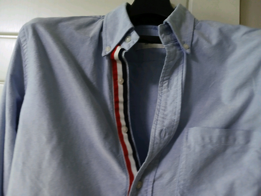 톰브라운옥스퍼더삼선 셔츠--4