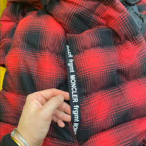 몽클콜라보패딩체크점퍼