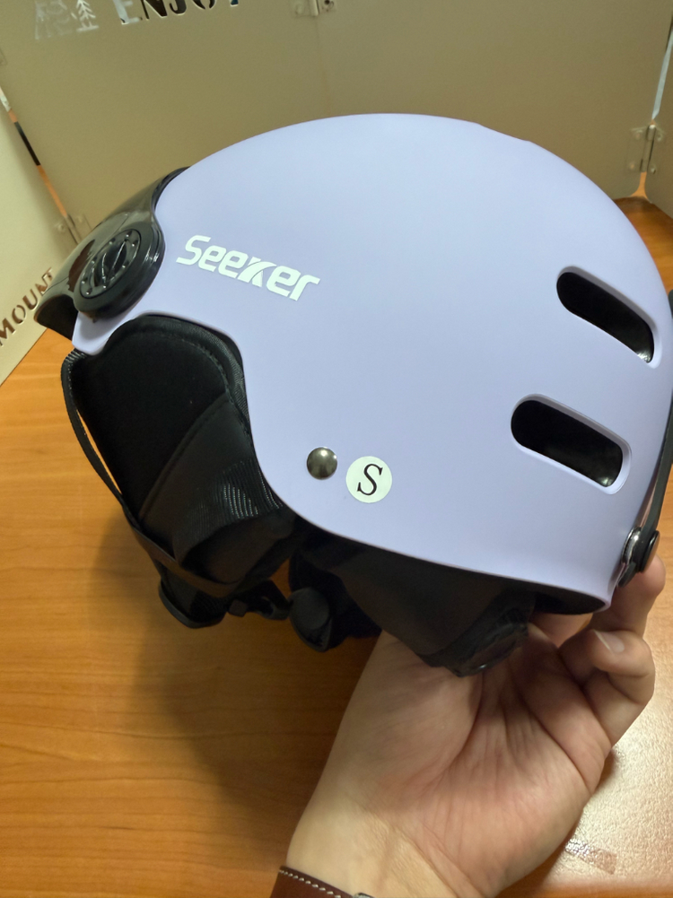 Seeker 씨커 라벤더 스키 헬멧--5