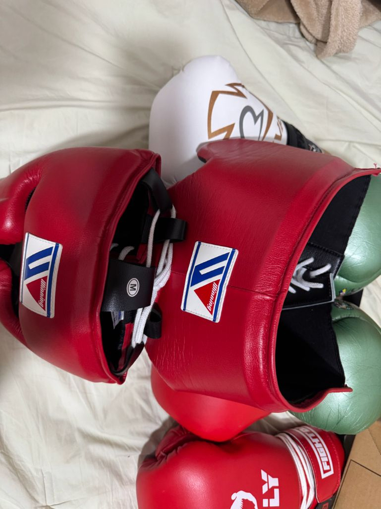 위닝, 레예스, 라이벌 스파링세트 복싱 헤드기어 그로인가드 복싱화 이미지