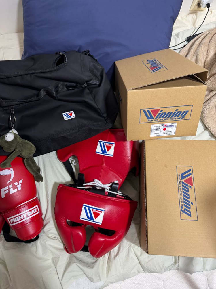 위닝, 레예스, 라이벌 스파링세트 복싱 헤드기어 그로인가드 복싱화 이미지