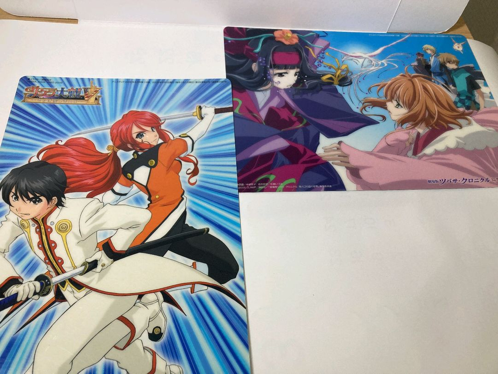 흑집사, 츠바사, 사쿠라대전, 엘리멘탈 제레이드 책받침 이미지