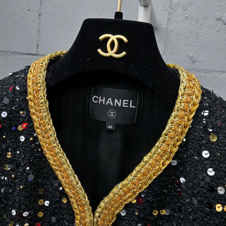 백화점판 / 샤넬 CC 글리터 트위드 자켓 40 이미지