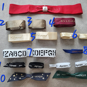 정품) 루이비통 불가리 발렌티노 쇼파드 바이레도 딥디크 리본