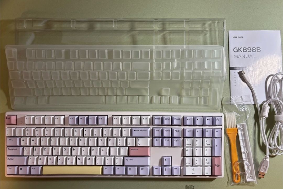 한성 GK898B 무접점 키보드 퍼플하트(리퍼/35g)--4