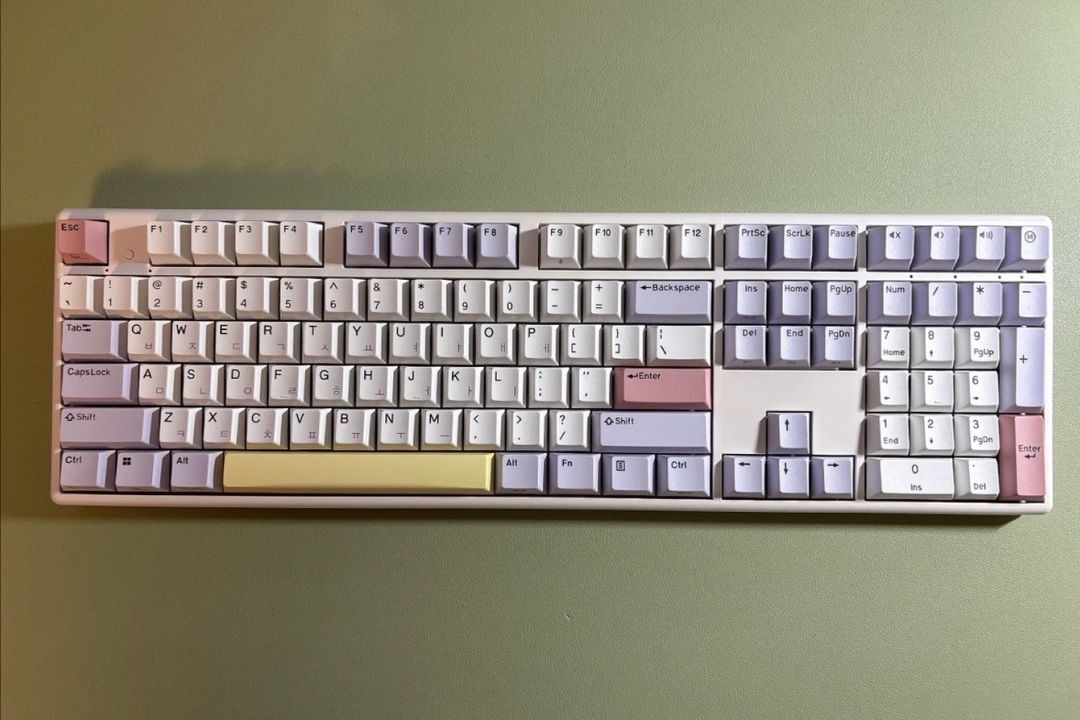 한성 GK898B 무접점 키보드 퍼플하트(리퍼/35g)--5