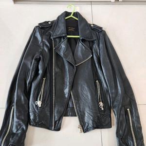 가격내림/리얼 100%양가죽 여성 라이더 자켓/66사이즈 새상품급