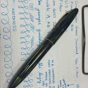 쉐퍼 만년필 크래프츠맨 그린 버큠 필러 14K F닙