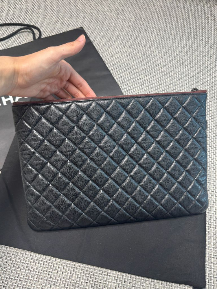 샤넬 캐비어 클러치--6