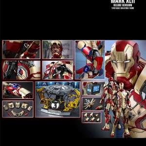 (미개봉) 핫토이 1/4 스케일 아이언맨 3 마크42 콜렉터블 피규어 디럭스 버전 QS008