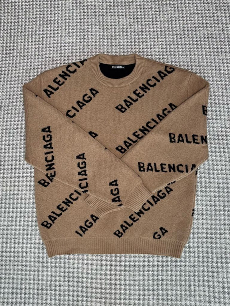 발렌시아가 멀티로고 니트--0