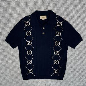 구찌 GG 니트 반팔 카라티