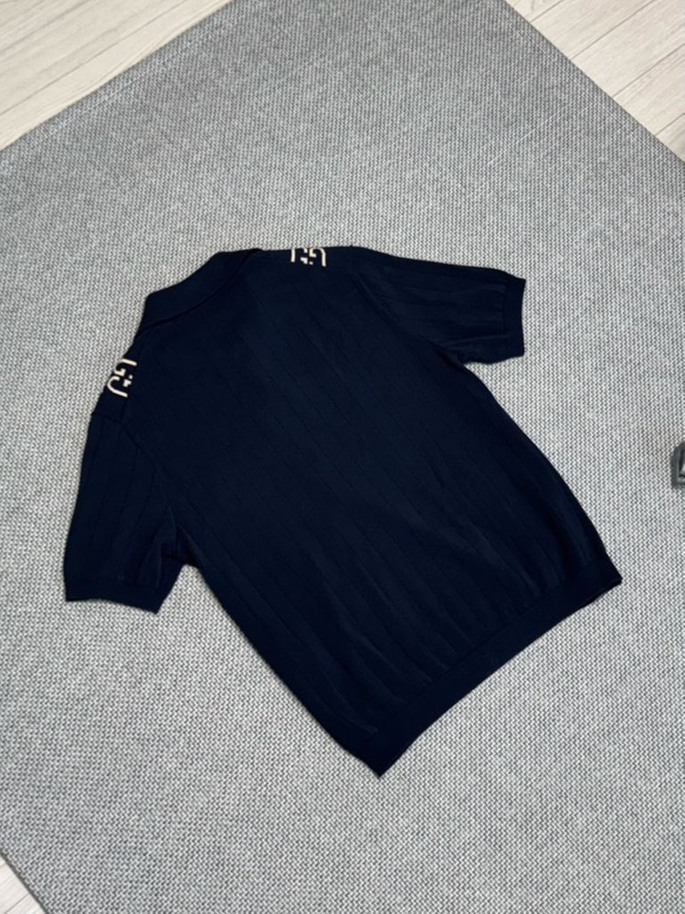 구찌 GG 니트 반팔 카라티--5