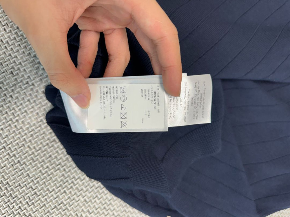 구찌 GG 니트 반팔 카라티--8